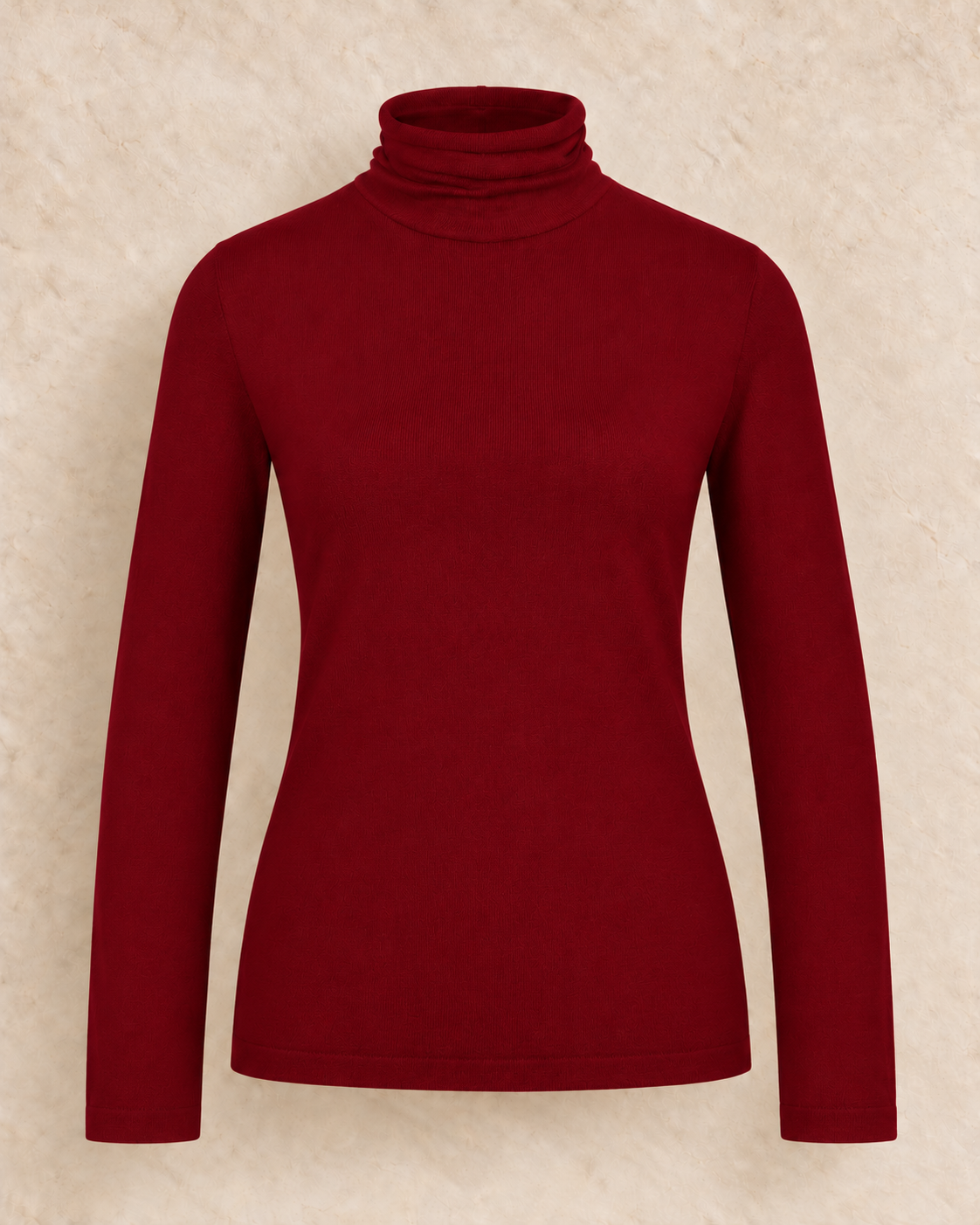 Fine Knit Roll-Neck Pullover