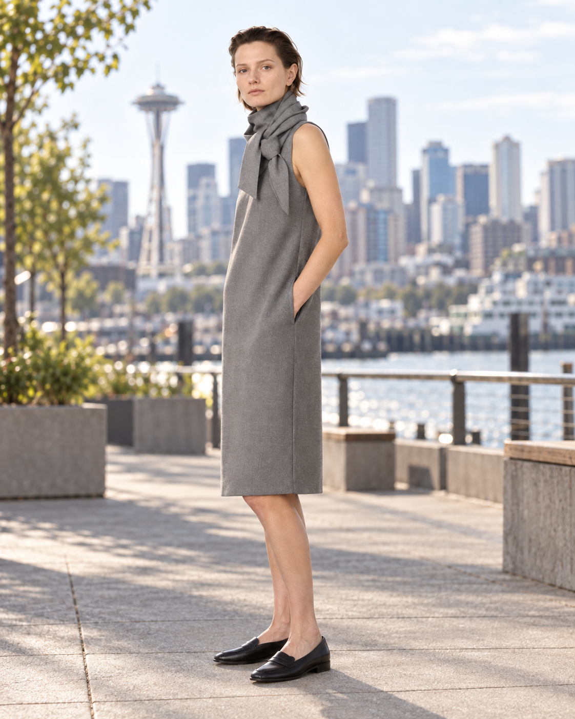 Danae Dress Irregular Wool