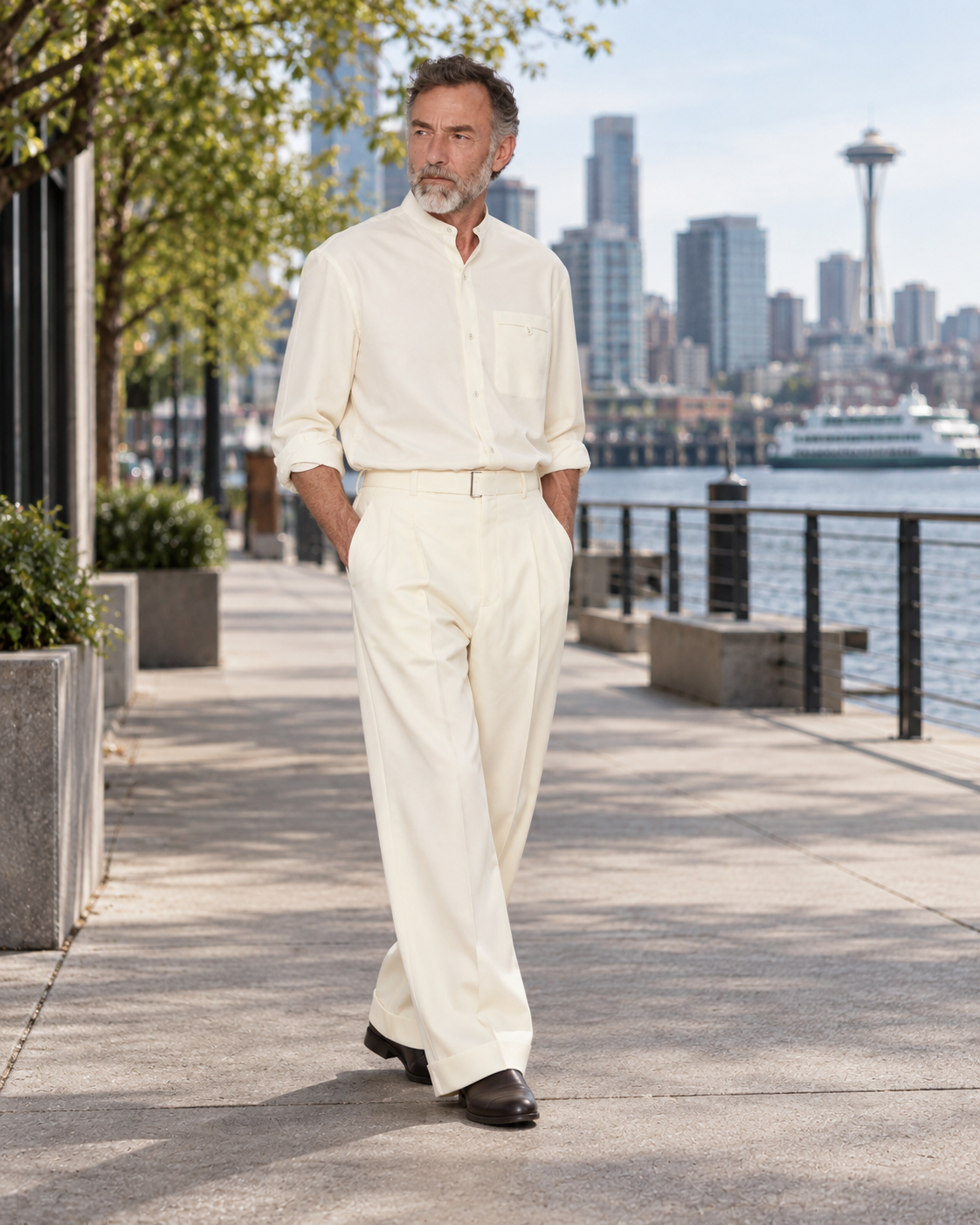 Evans Pants Italian Wool Twill