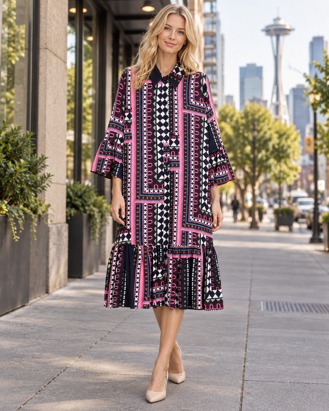 Geometric Short Dress