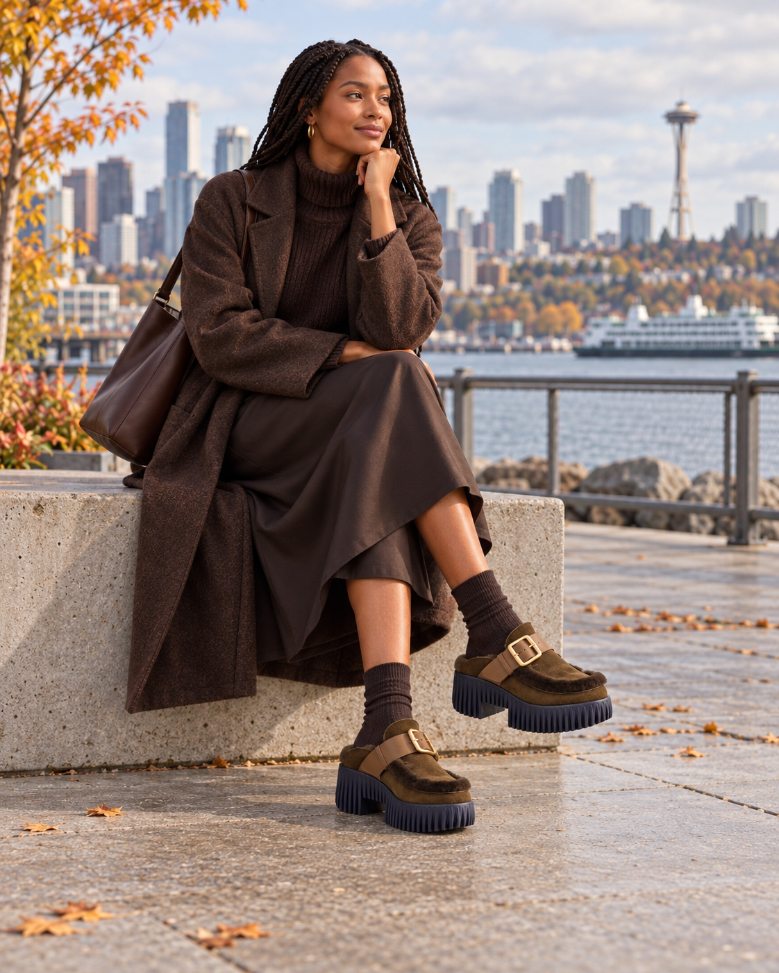 Pila Shearling Clog