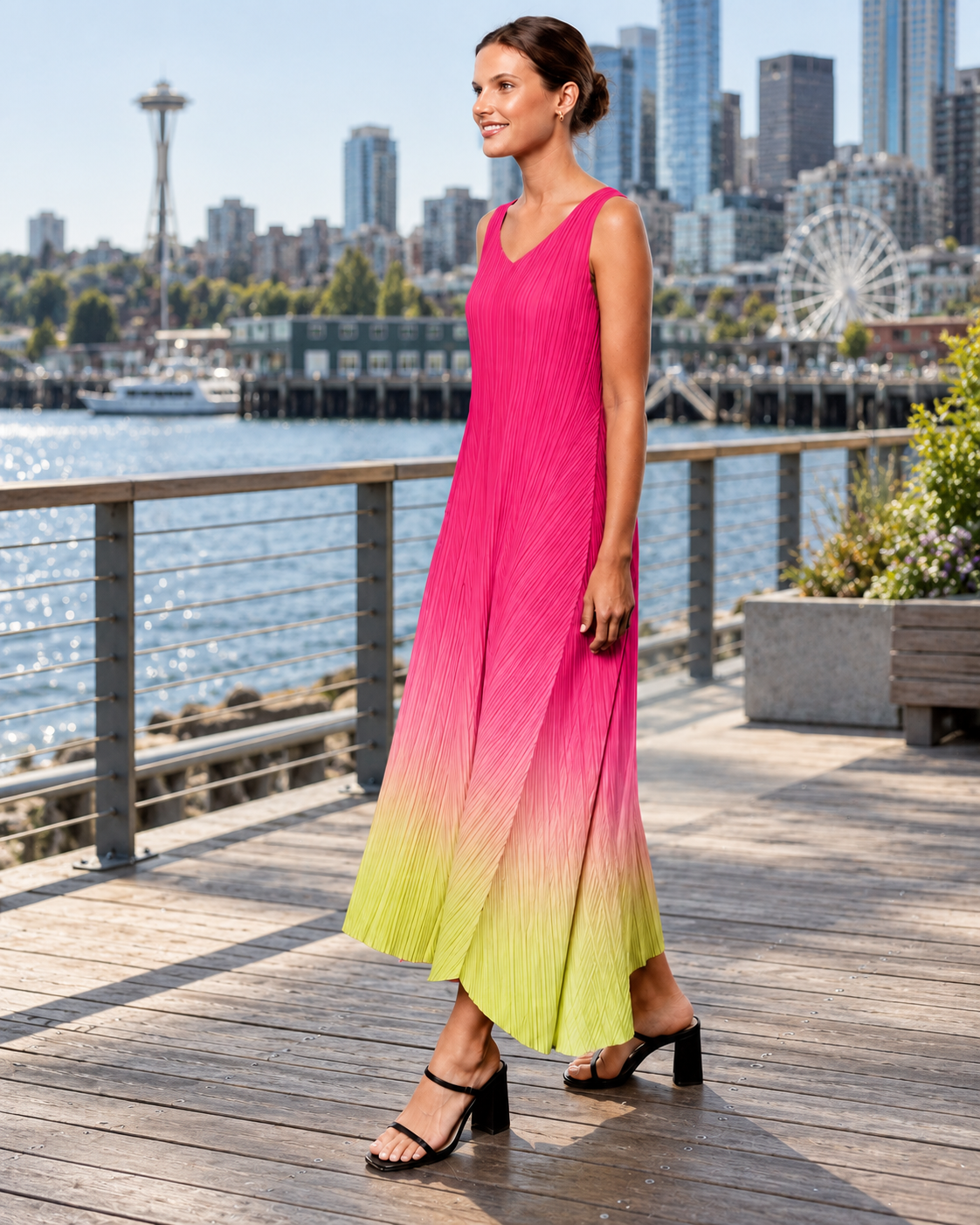Estrella Pleated Dress