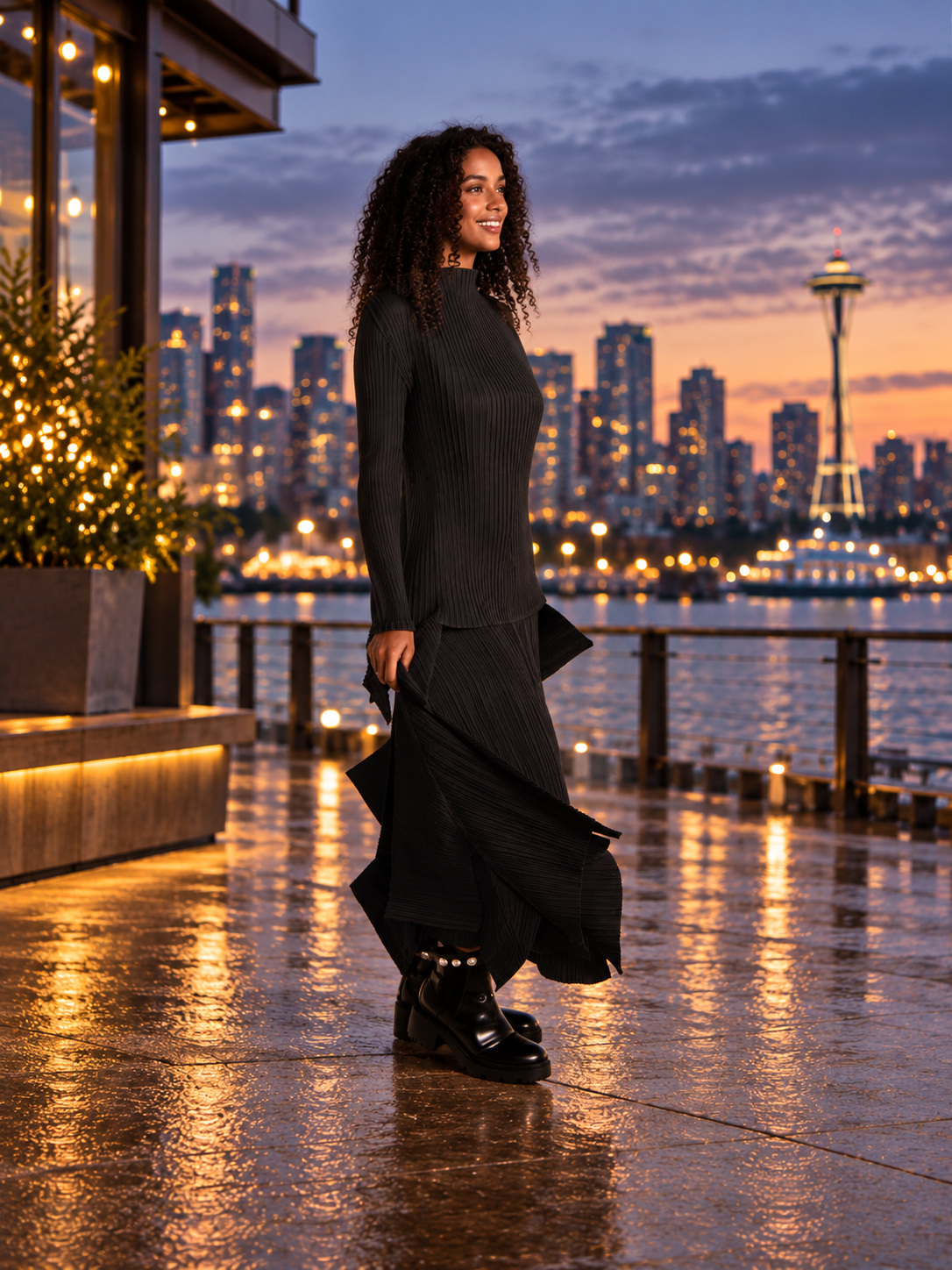 Shuttle Pleated Skirt