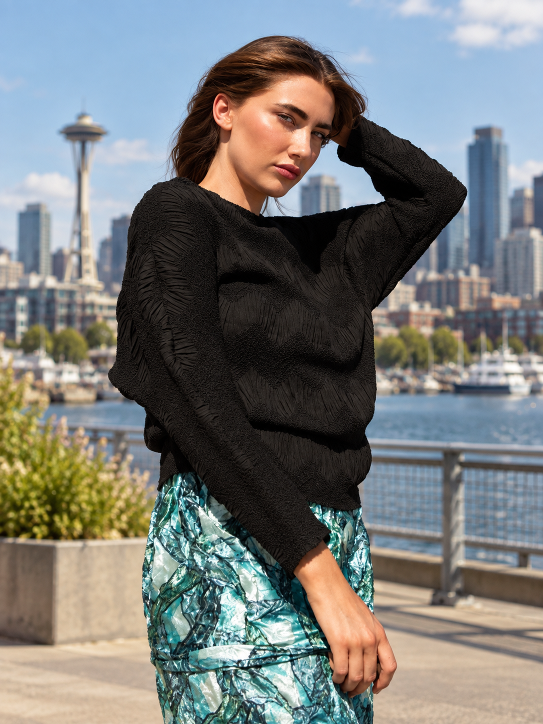Cion Pleated Top