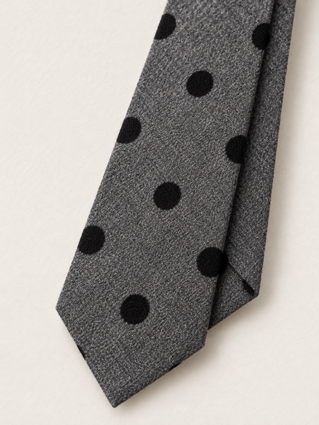 Flocked Polka Dot Tie
