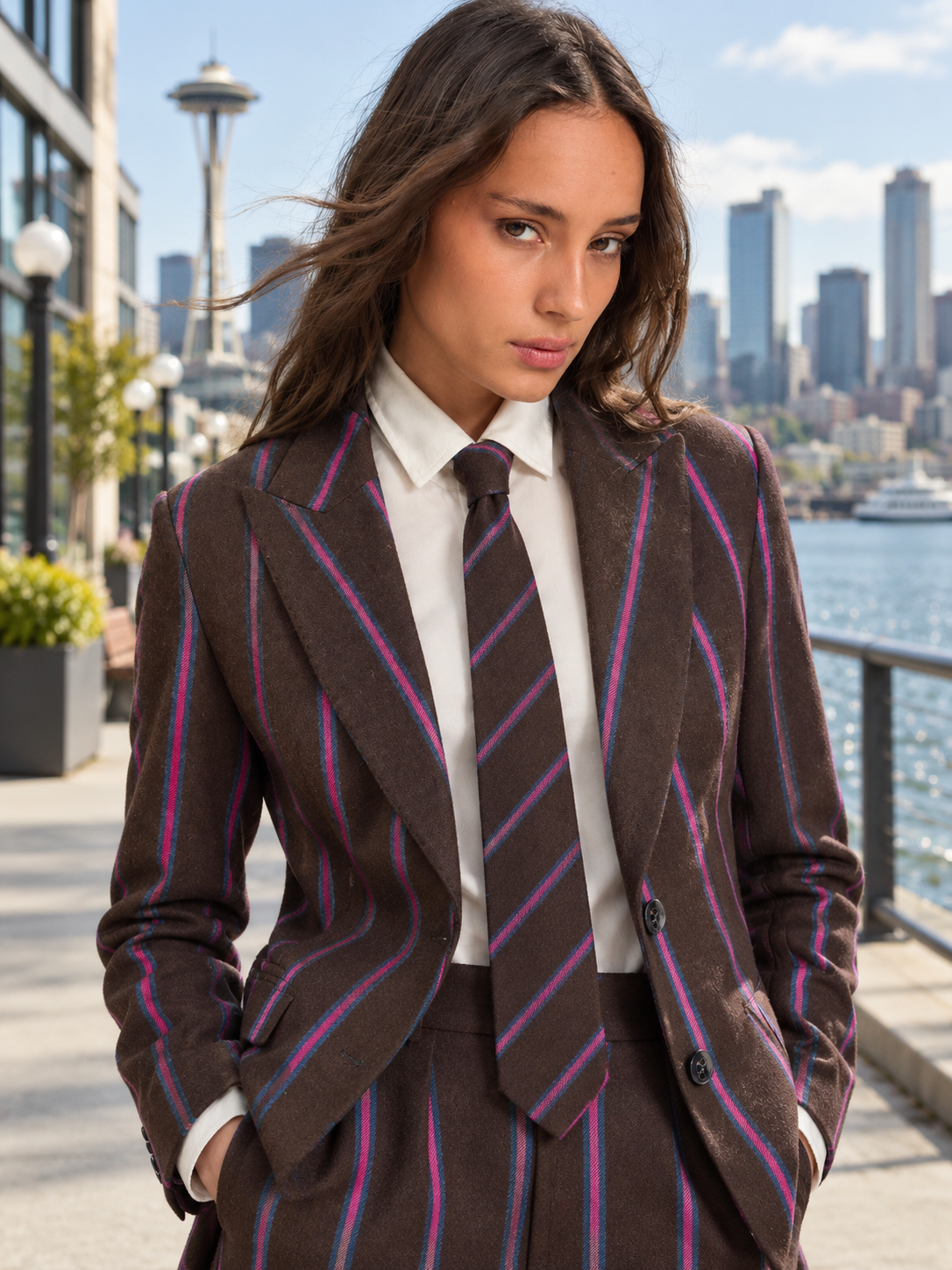 Wool Striped Tie