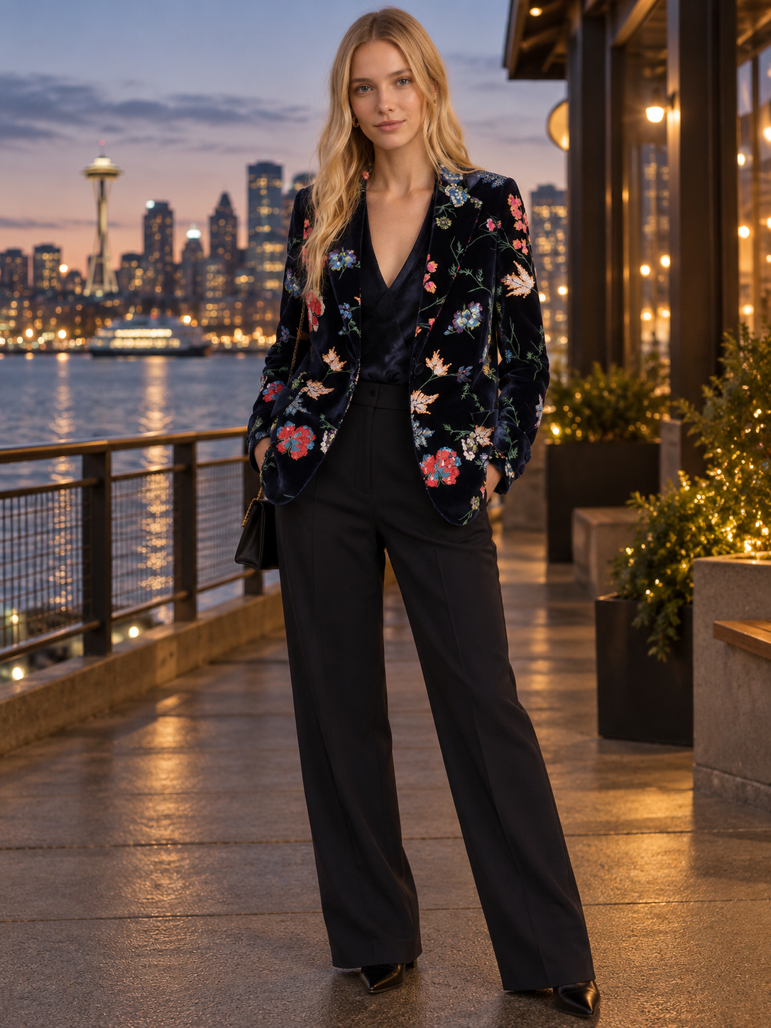 Sequined Floral Jacket