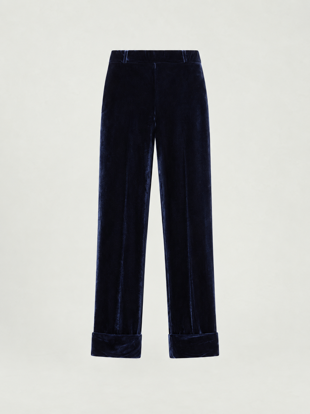 Navy Velvet Trousers