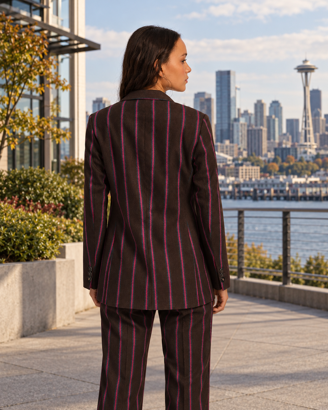 Striped Wool Blazer