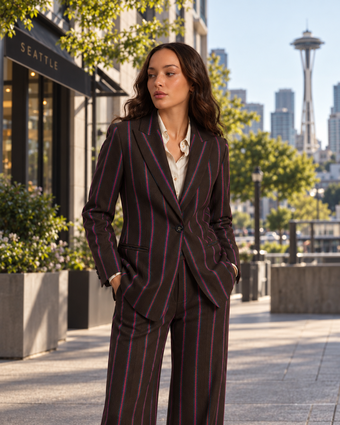 Striped Wool Blazer