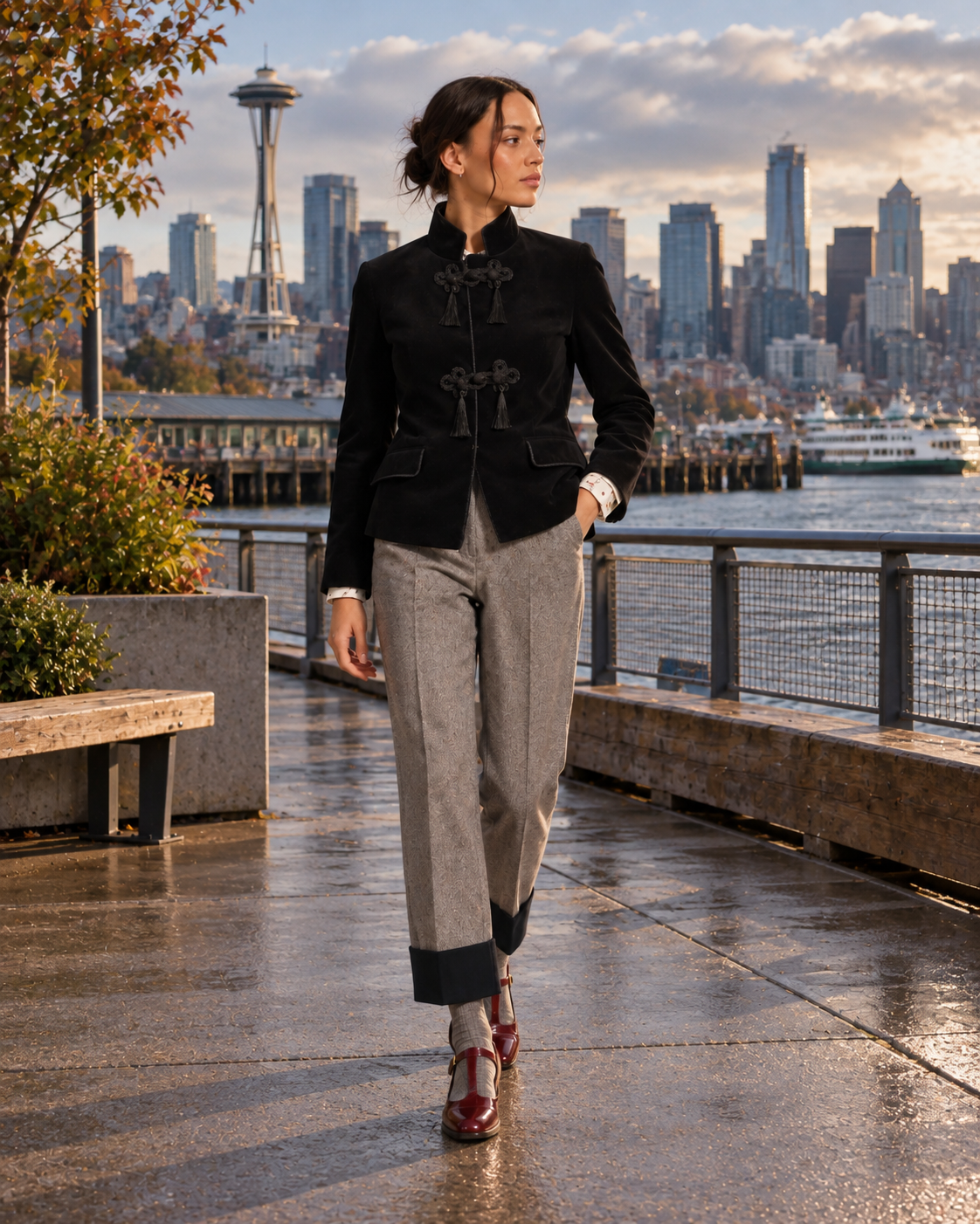 Velvet Braided Jacket