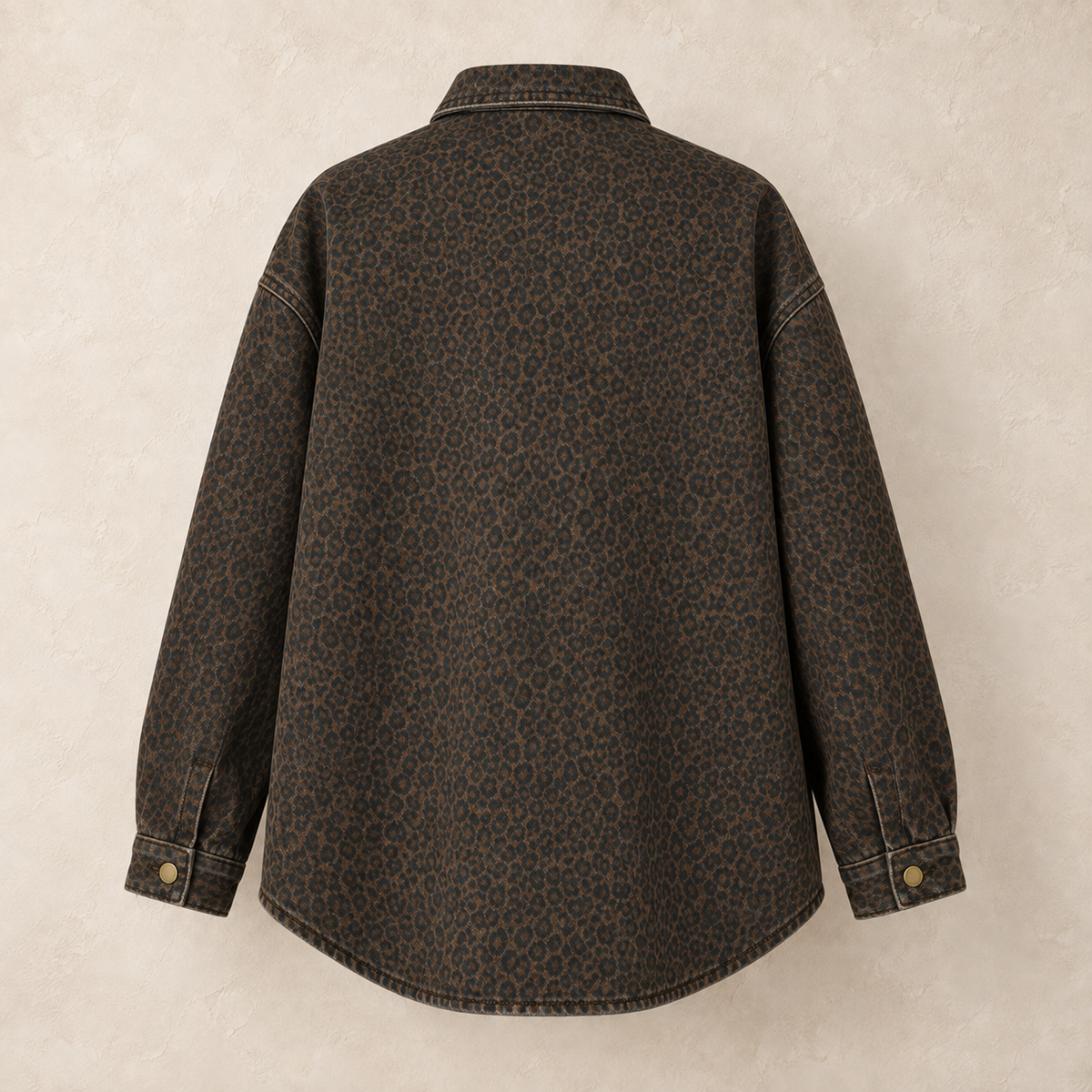 Leopard Utility Shirt Jacket