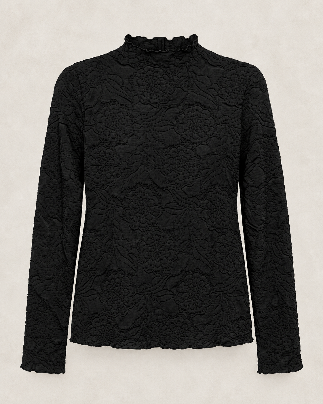 Floral Mock Neck Top