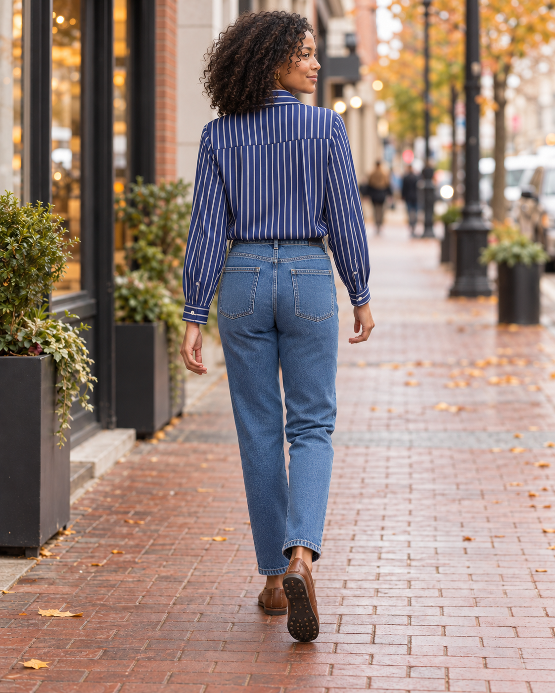 Stripped Cotton Blouse