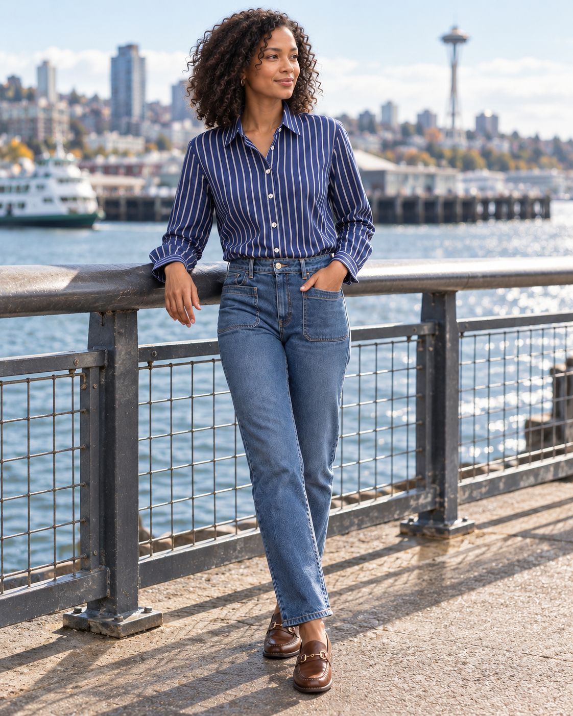 Stripped Cotton Blouse