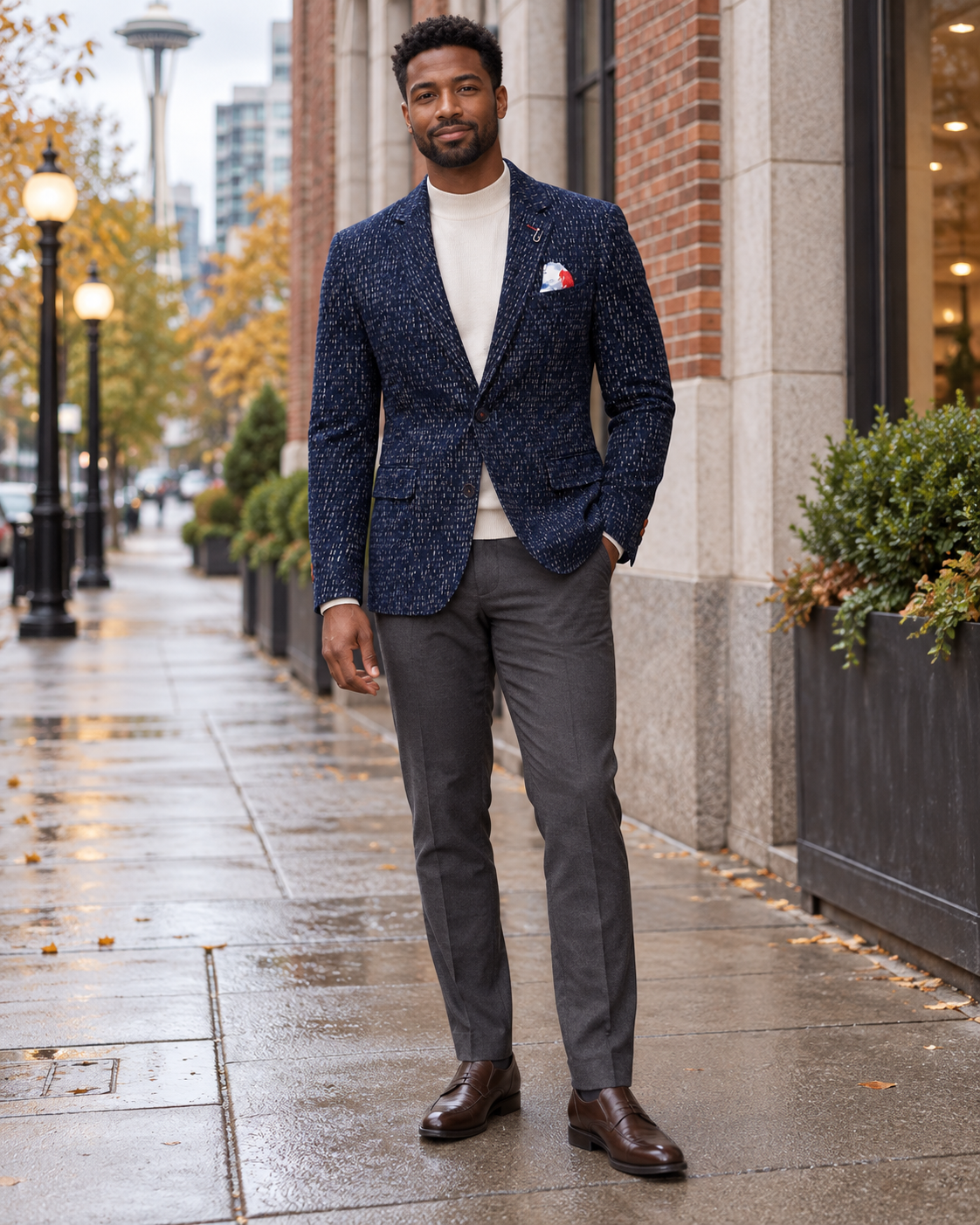 Fancy Ribbed Blazer
