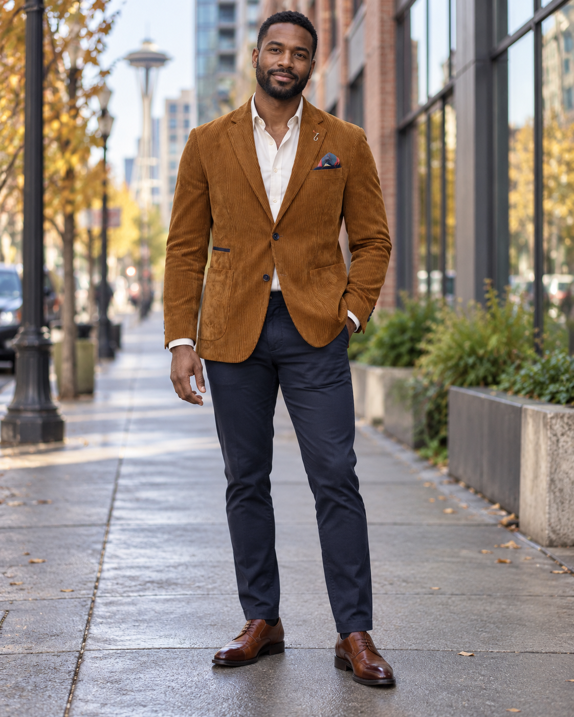 Corduroy Ribbed Blazer