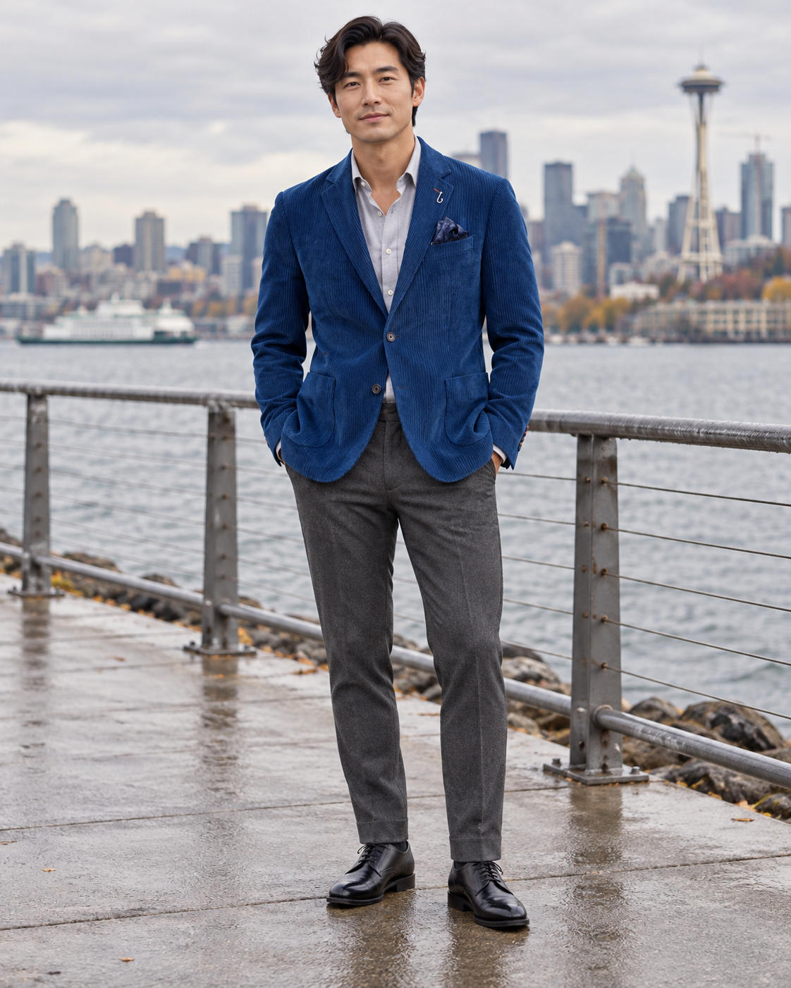 Corduroy Ribbed Blazer