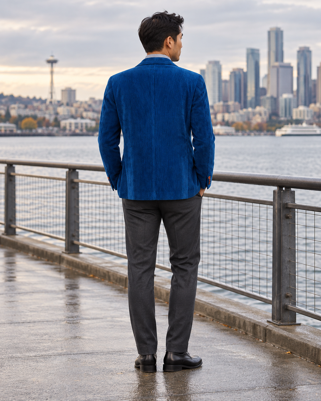 Corduroy Ribbed Blazer