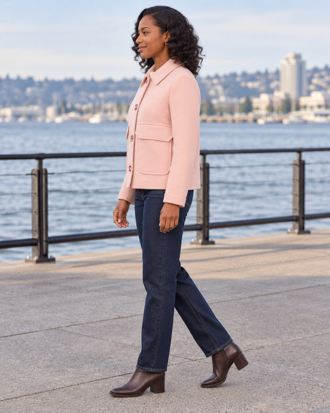 Hip Jacket Felt Merino Wool