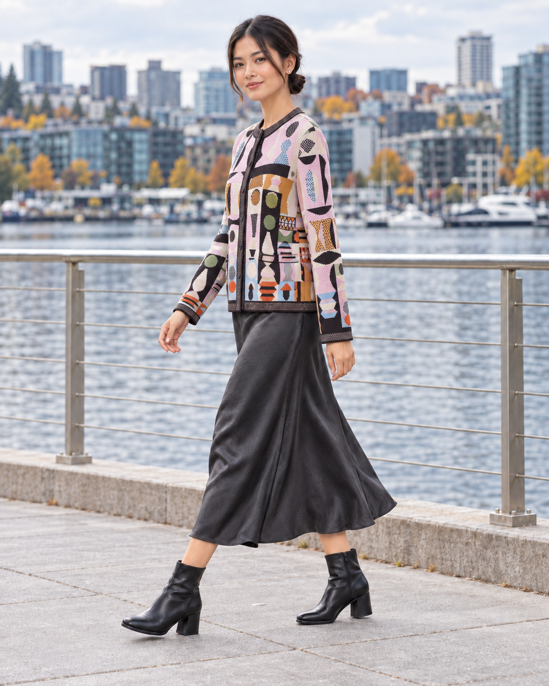 Abstract Geometry Cardigan