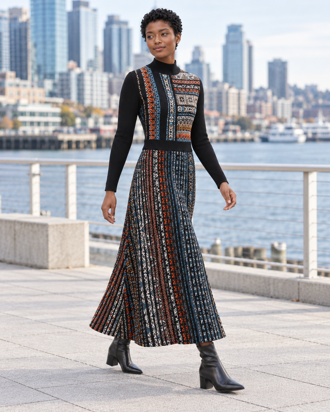 Azulejo Knit Dress