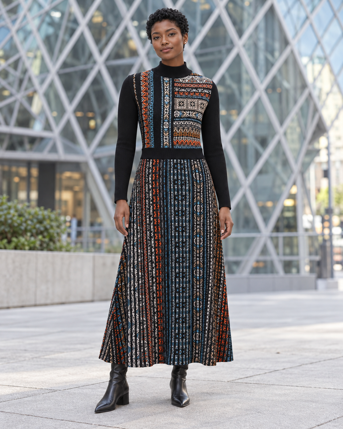 Azulejo Knit Dress