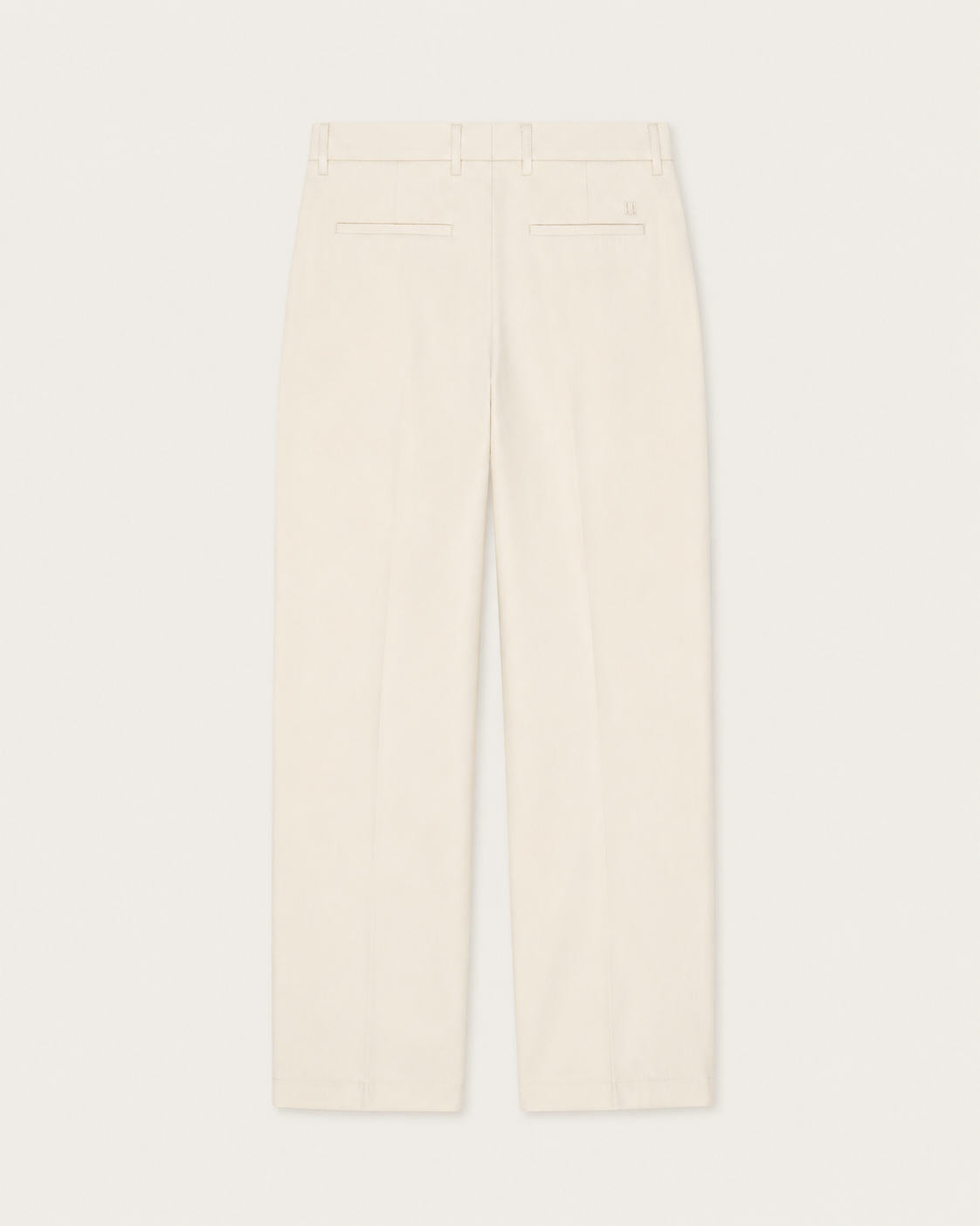 Brushed Twill Tailored Pants - Ivory