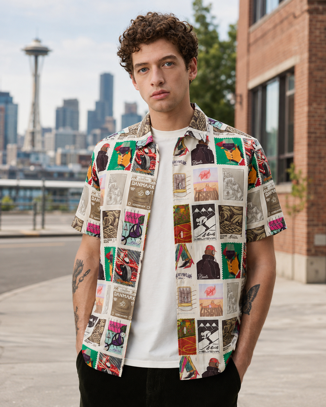 Stamp AOP SS Shirt - Multicolor