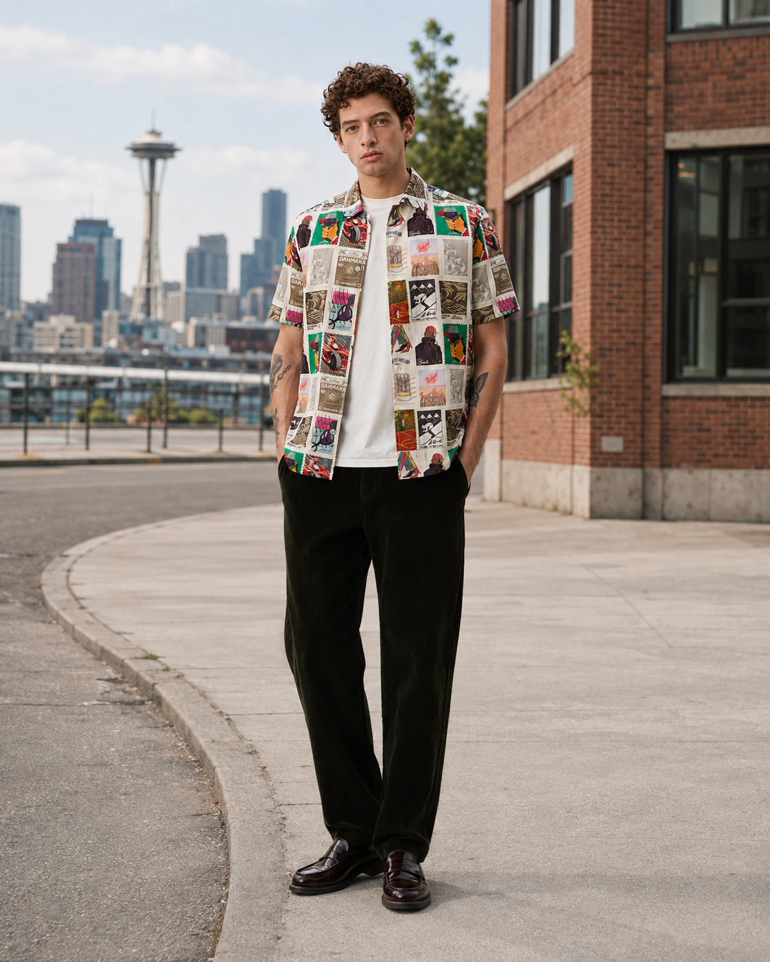 Stamp AOP SS Shirt - Multicolor