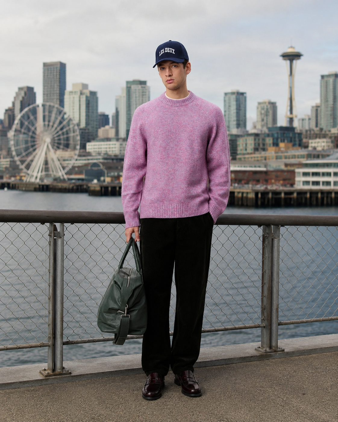 Soft Roundneck Knit - Oyster Rose Melange