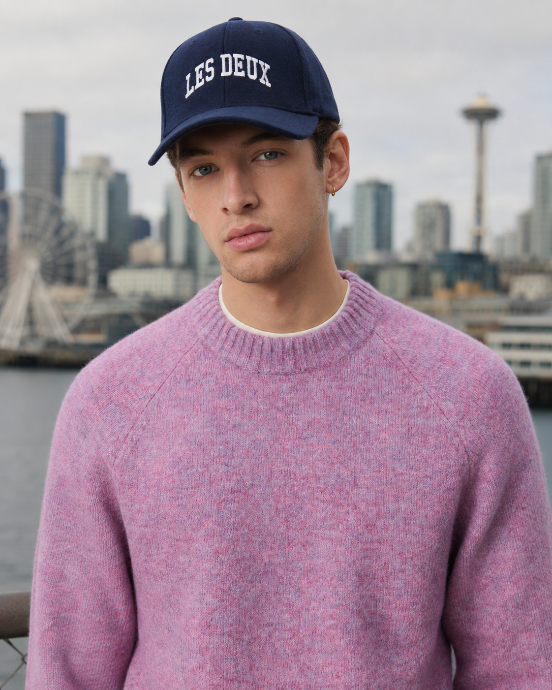 Soft Roundneck Knit - Oyster Rose Melange
