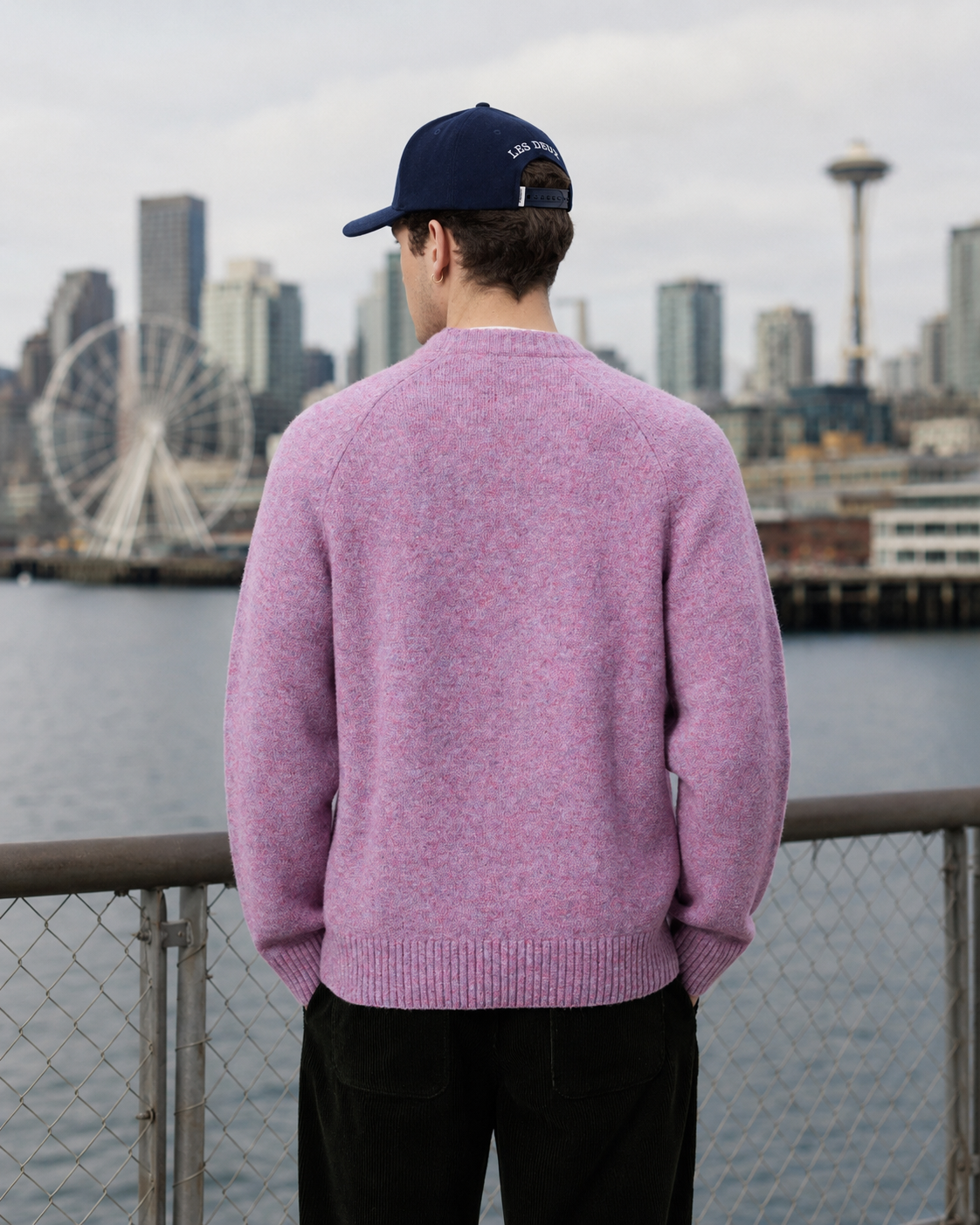 Soft Roundneck Knit - Oyster Rose Melange