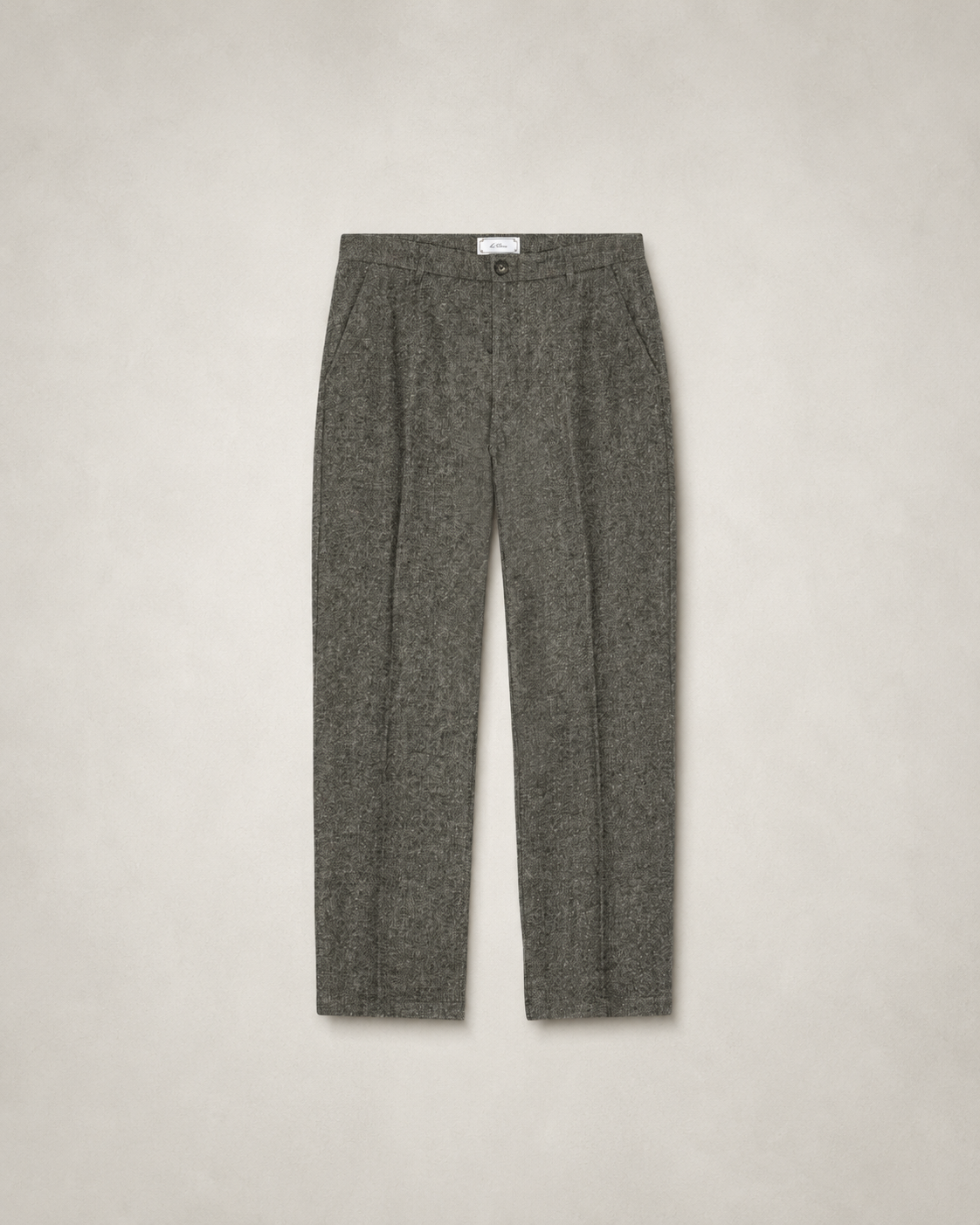Wool Melange Slack Pants - Caribou