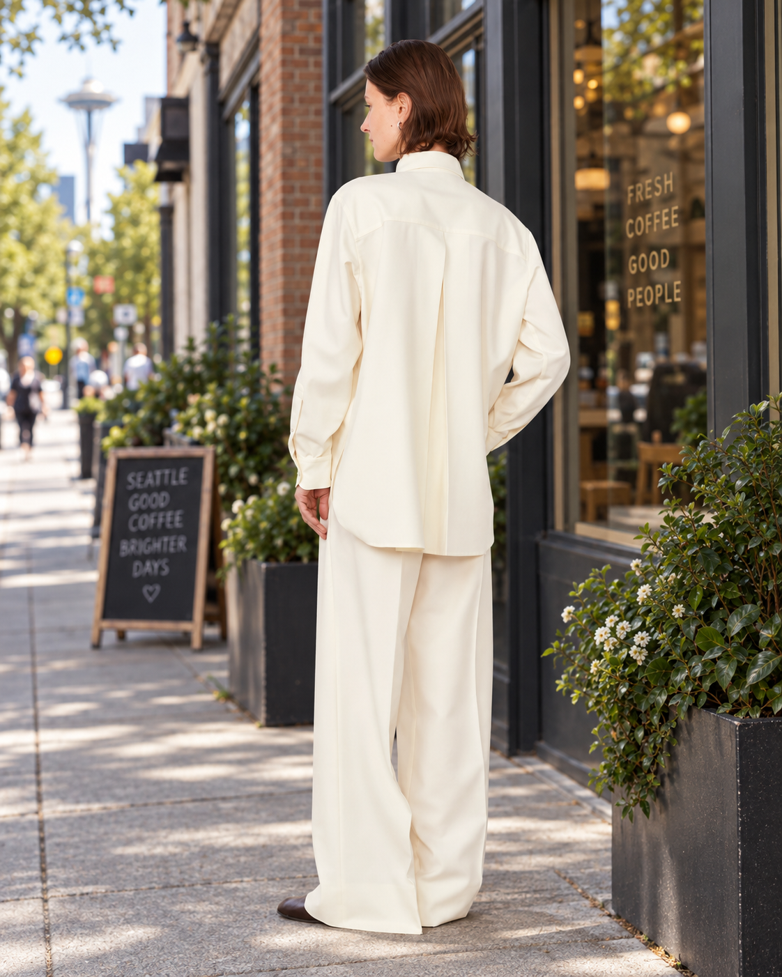 Auria Shirt Italian Wool Twill