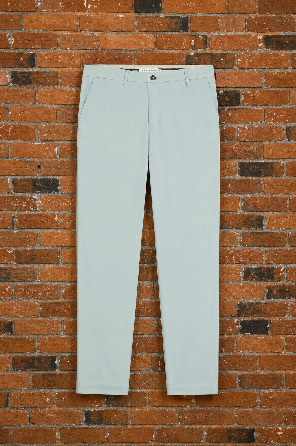 Men's chino pants - Aqua - FLASH