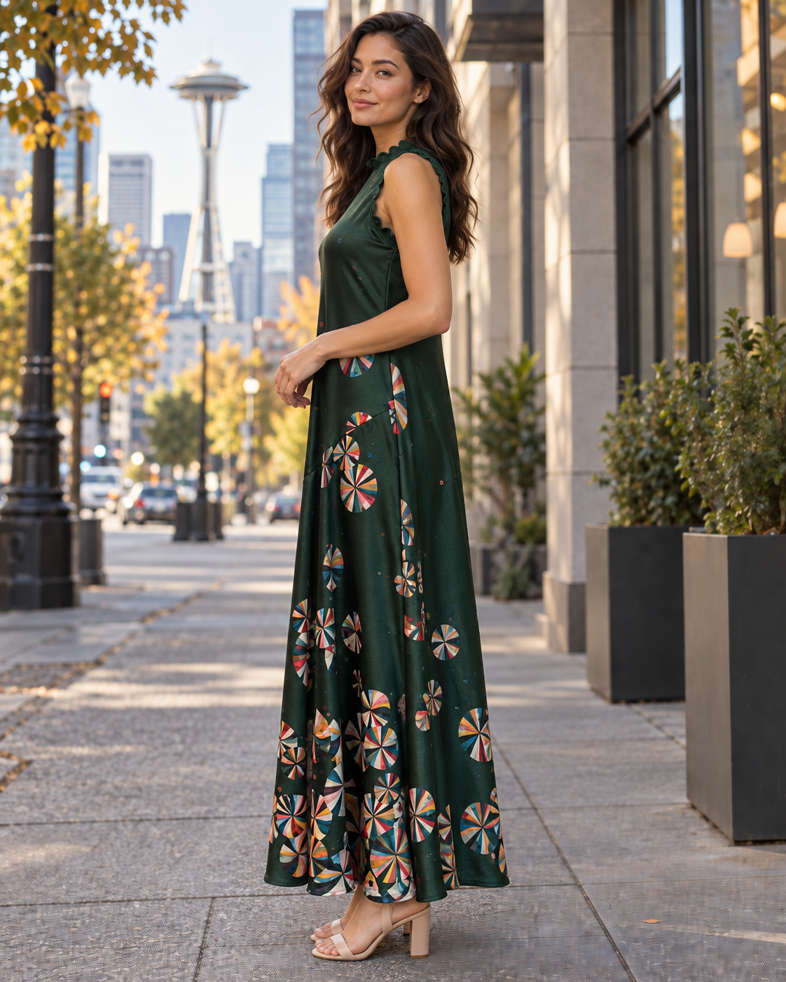 Vilagallo Floral Print Dress