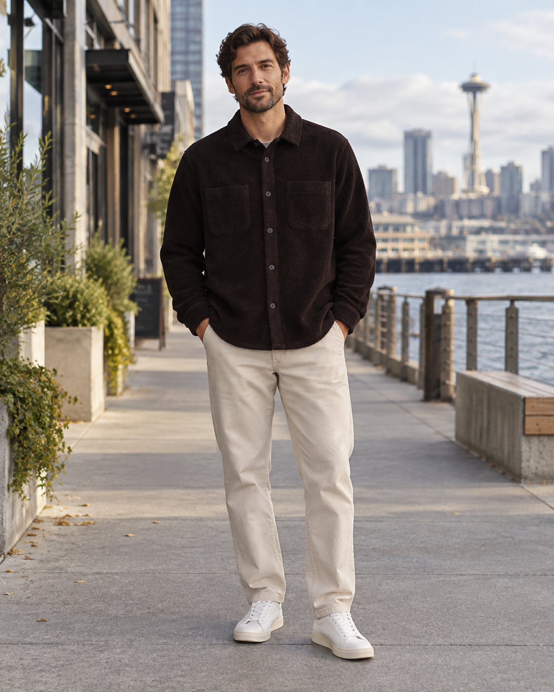 Bouclé Overshirt