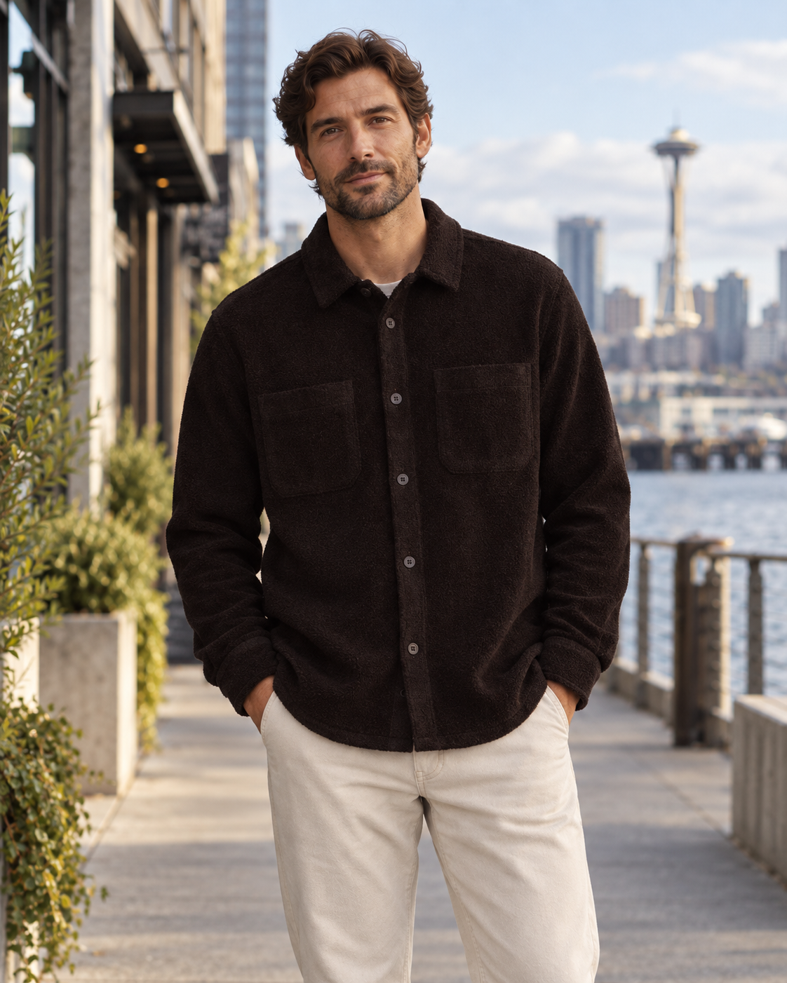 Bouclé Overshirt