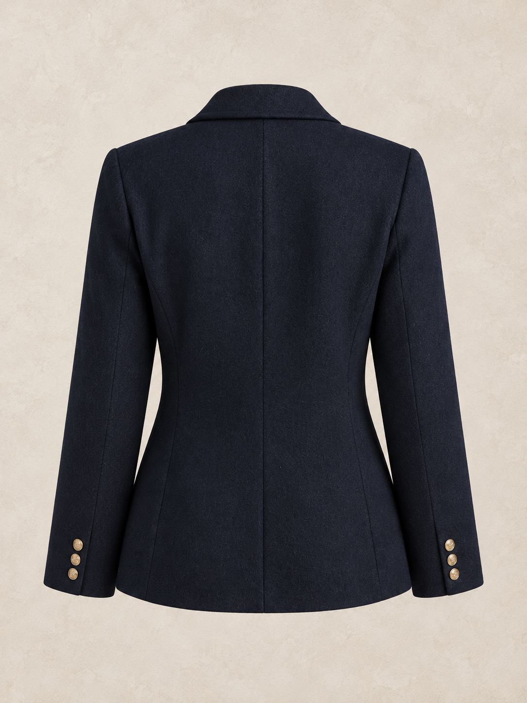 Navy Wool Overcoat