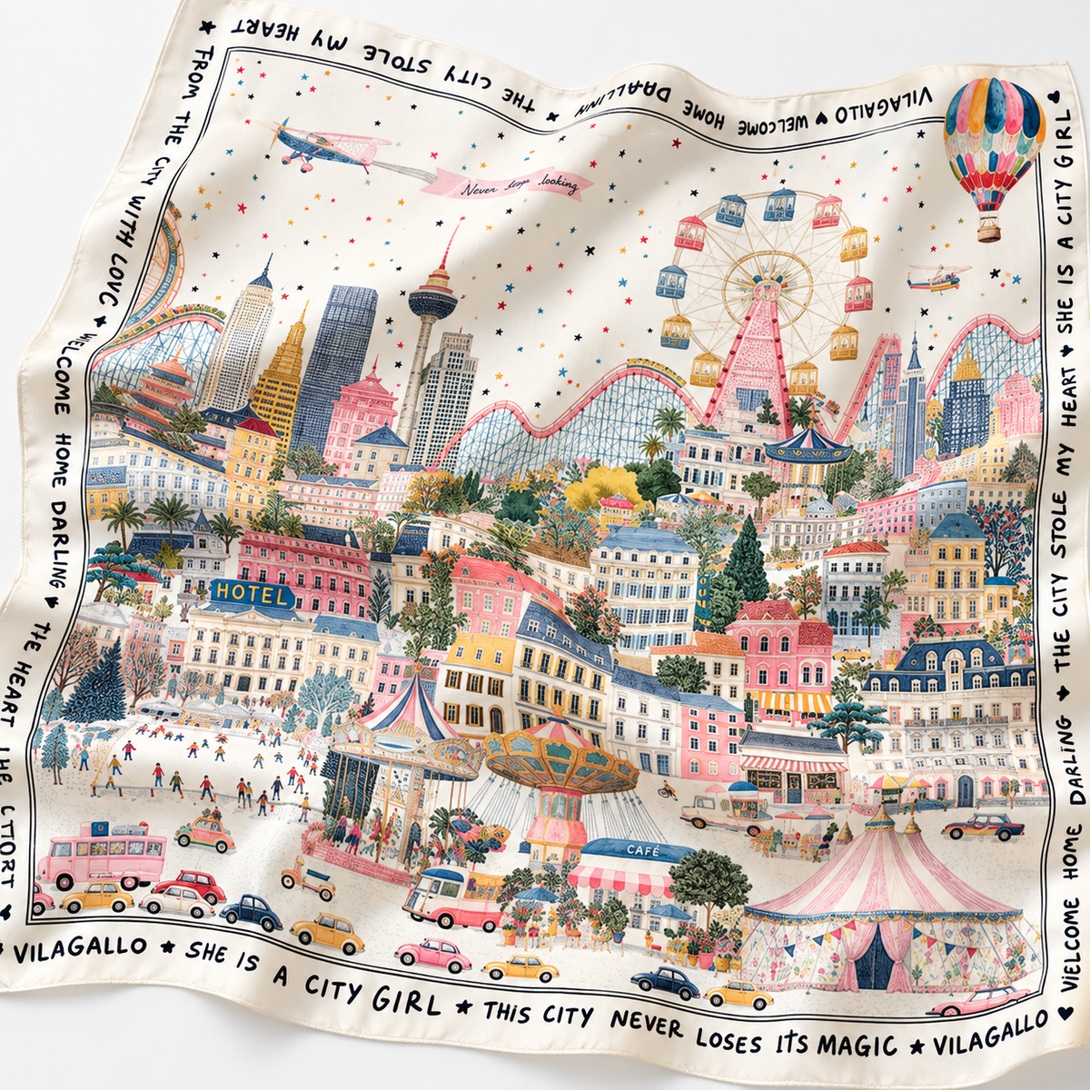 Silk Mini City Scarf
