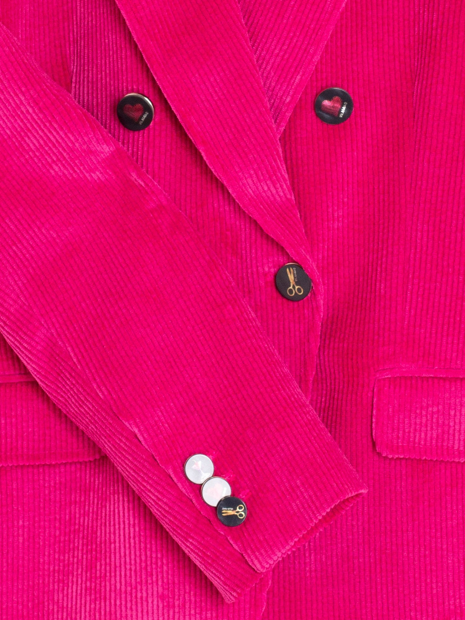 Cherry Corduroy Blazer