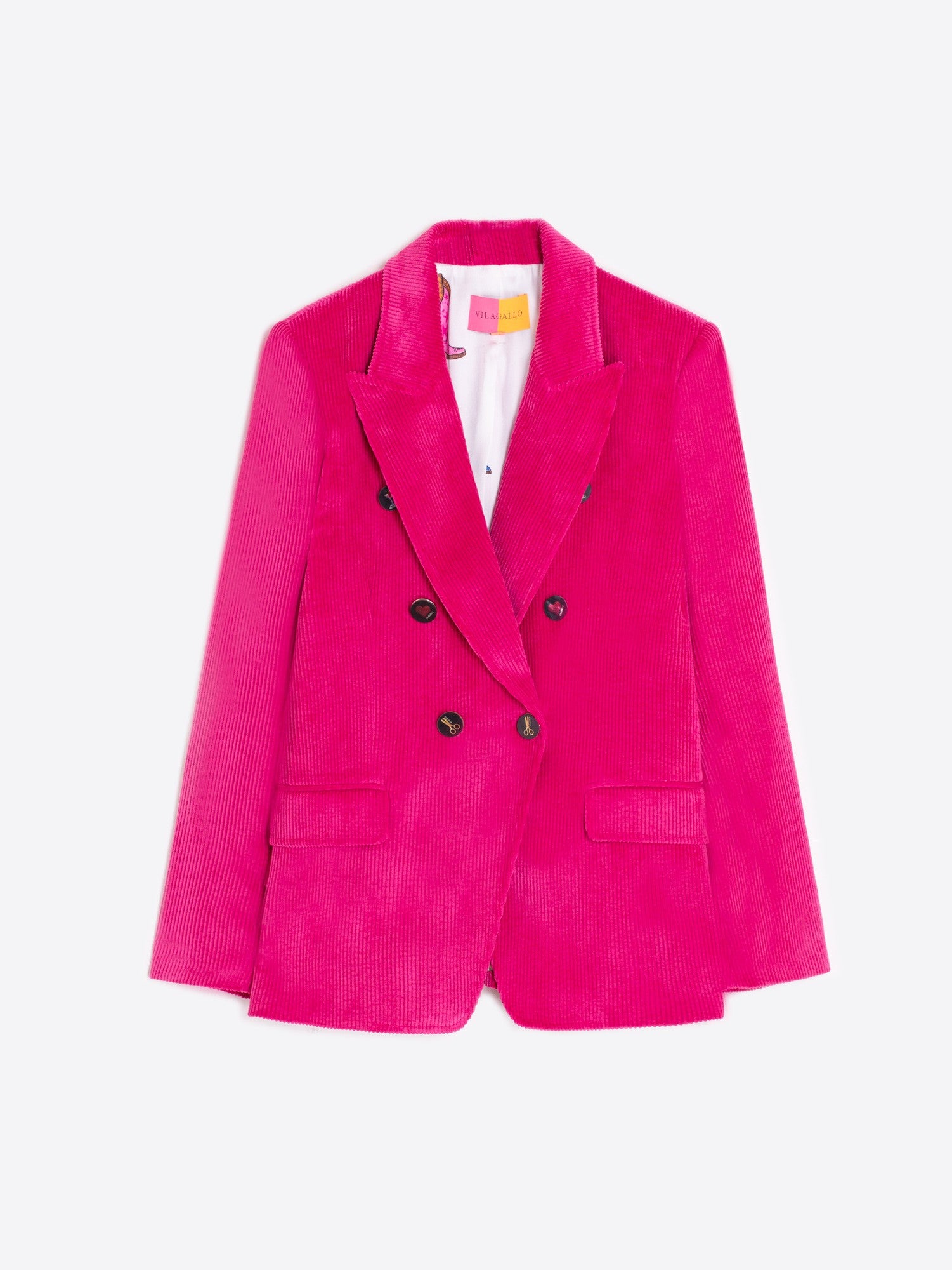 Cherry Corduroy Blazer