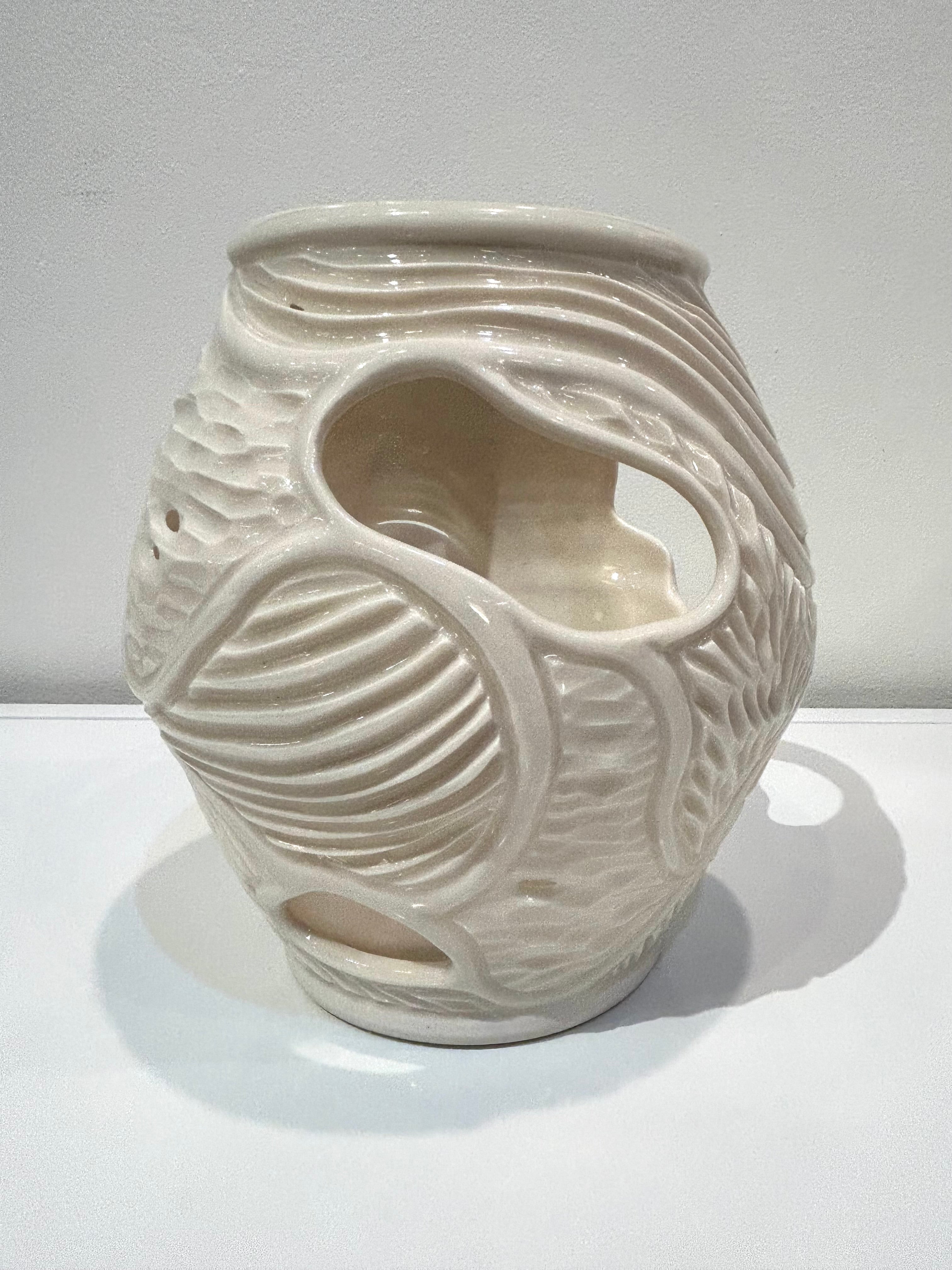 Hand Carved White Porcelain Vase shops