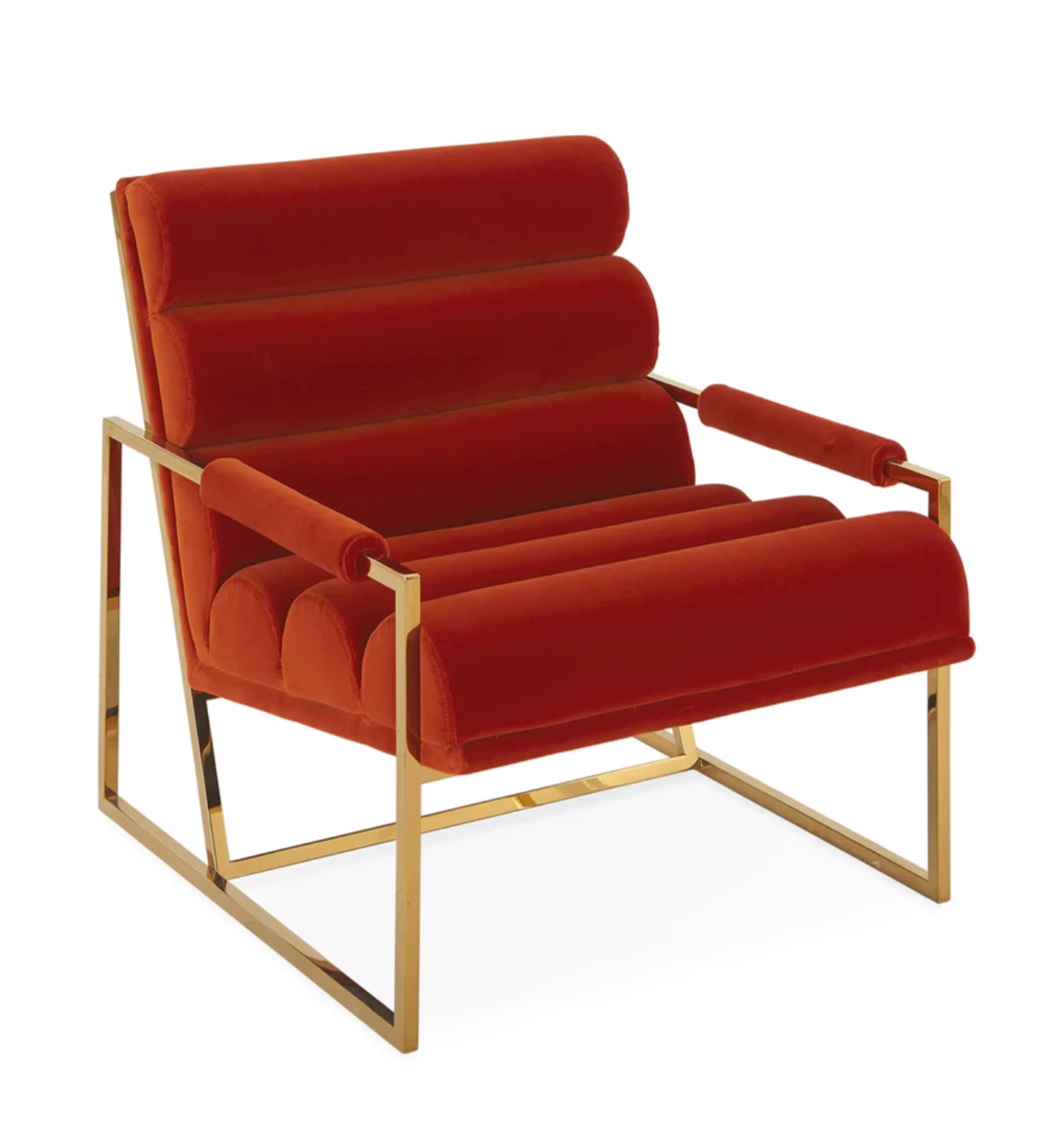 JA Channeled Goldfinger Lounge Chair