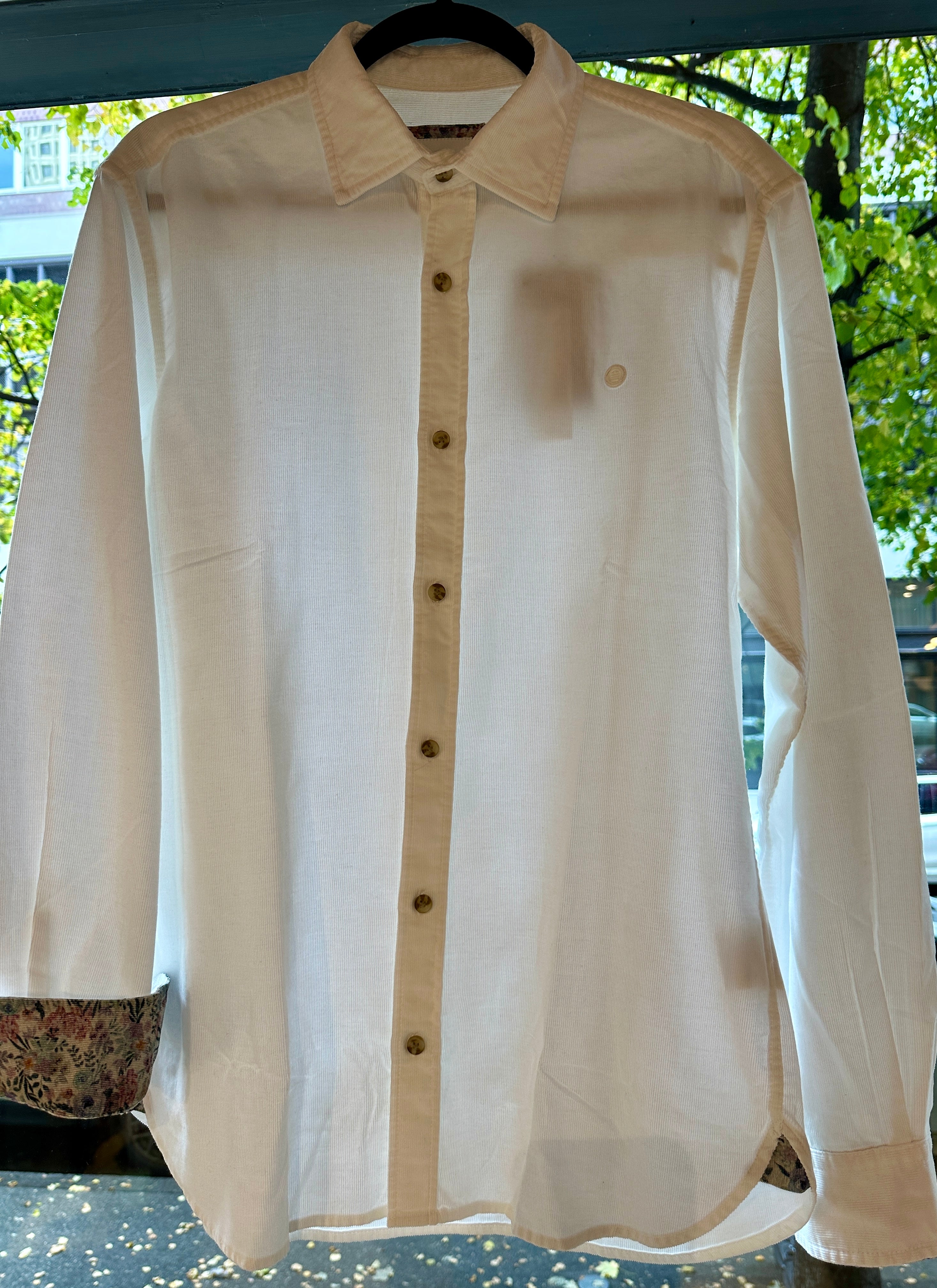 Plain Collared Button Down - Off White