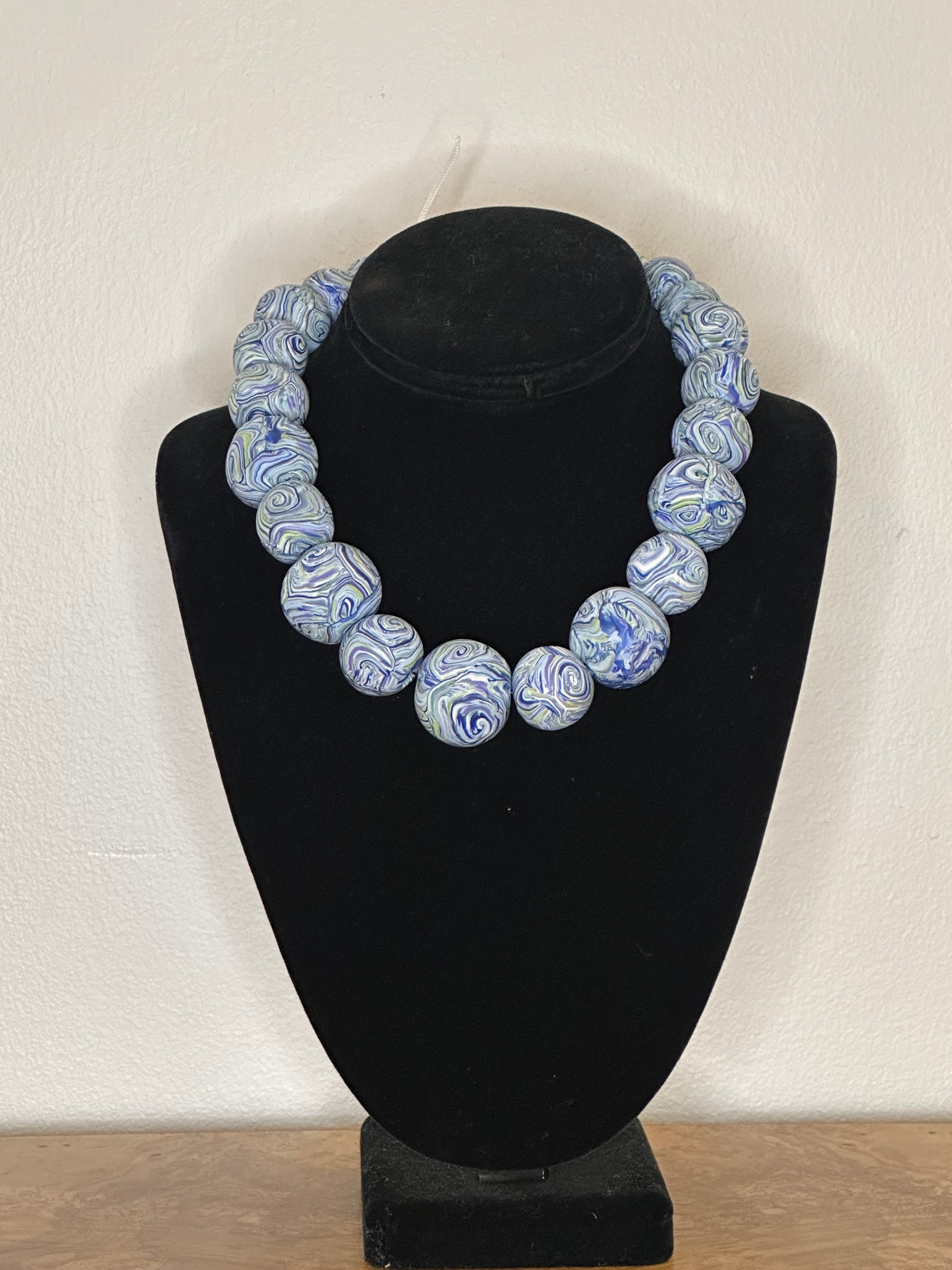 Blue Paisley Necklace