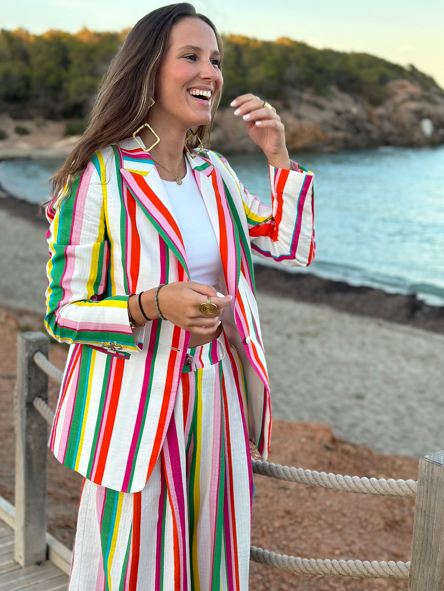 SOPHIA JACKET STRIPE SEERSUCKER MULTICOLOR