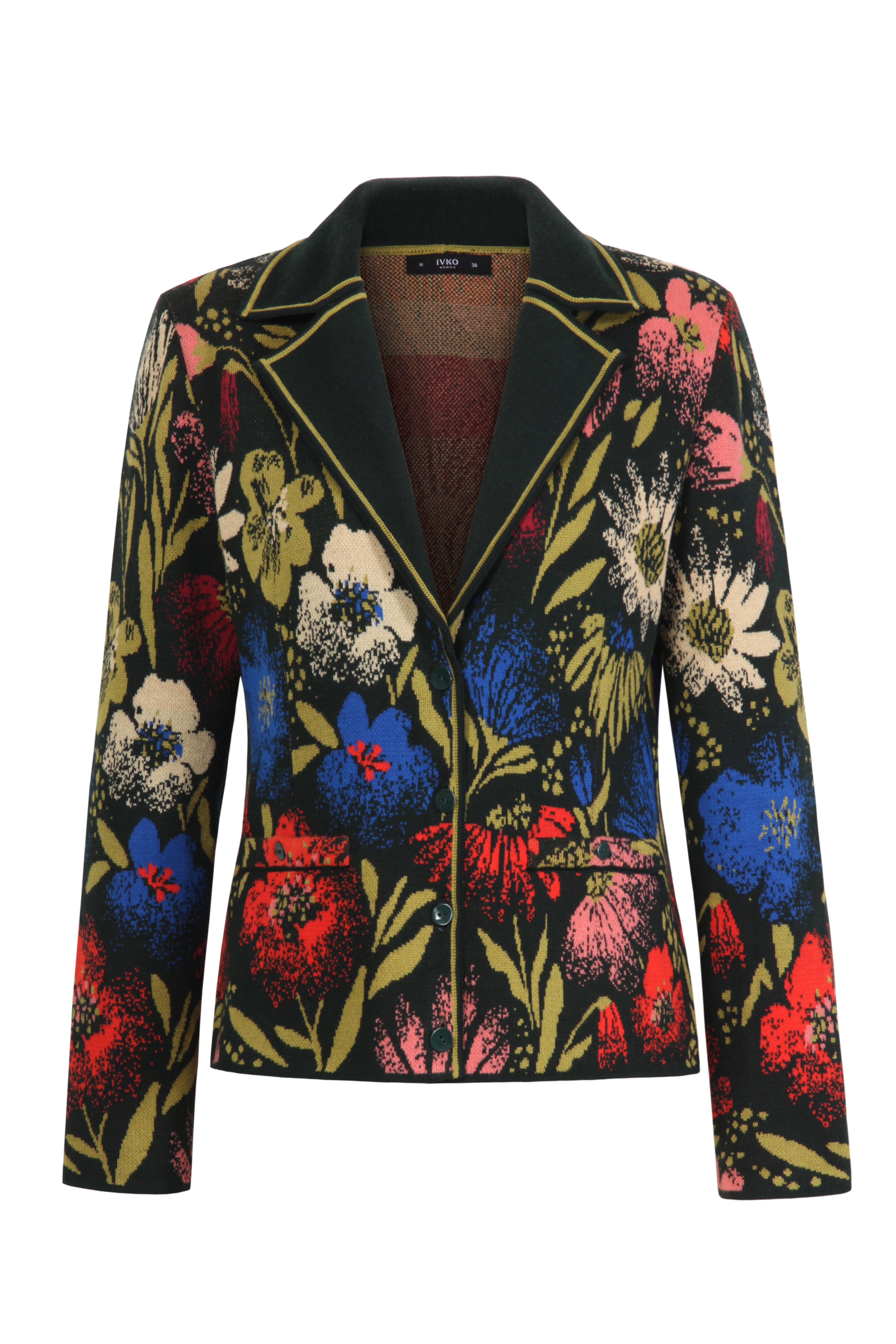 Jacquard Jacket, Floral Pattern