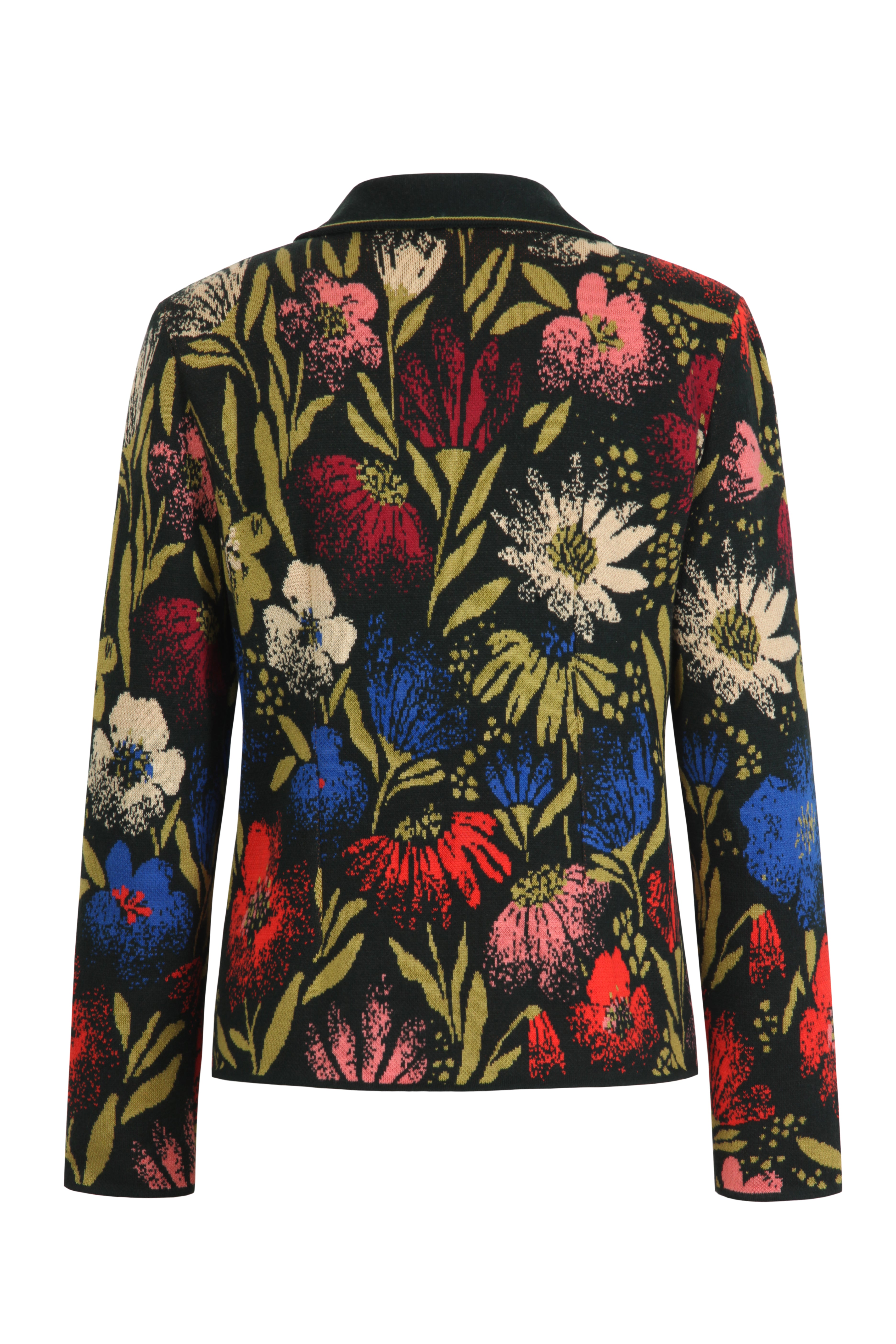 Jacquard Jacket, Floral Pattern